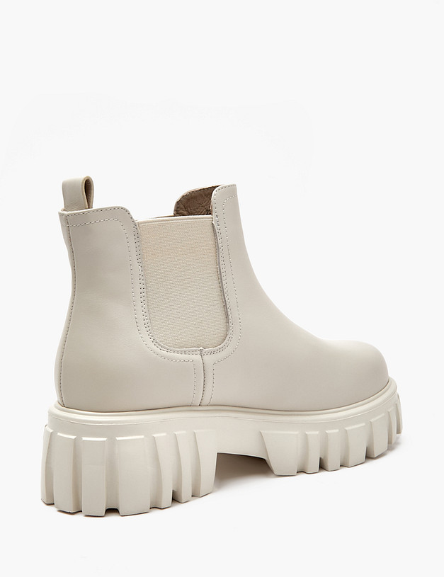 Бежевые женские челси на массивной подошве MASCOTTE 234-224927-7115M | ракурс 3