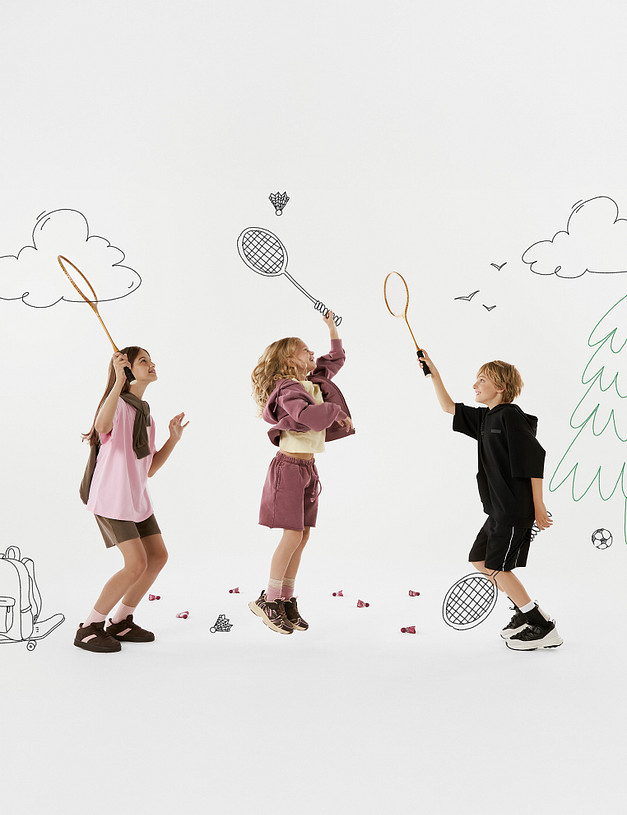 Коричневые кеды для девочек MASCOTTE 234-523721-0609 | ракурс 1