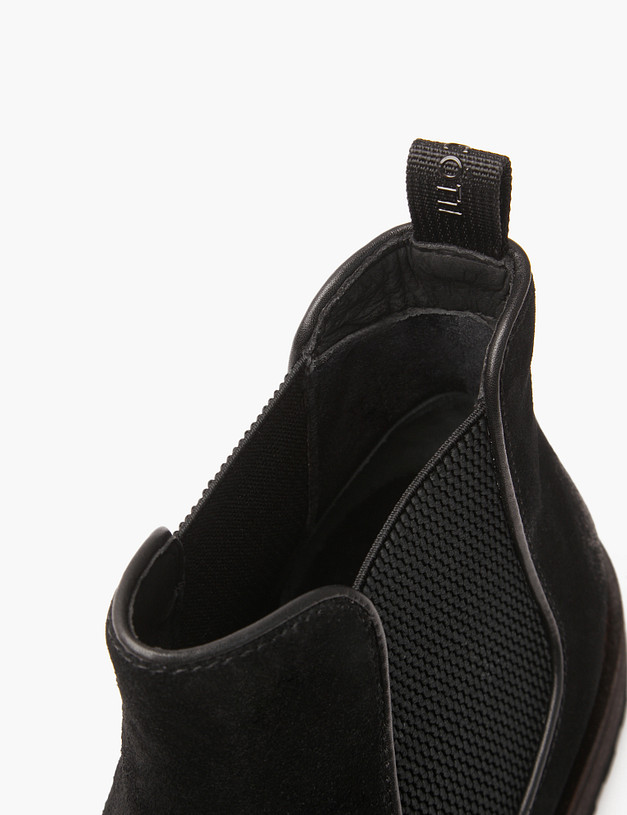 Черные мужские челси из велюра MASCOTTE 22-422122-3205M | ракурс 6 Черные мужские челси из велюра MASCOTTE 22-422122-3205M | ракурс 6