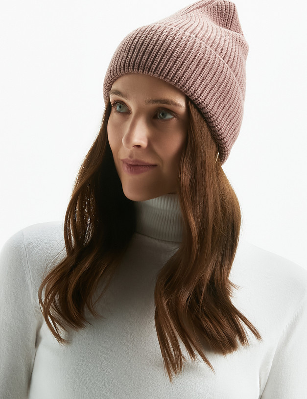 Женская шапка цветы пыльной розы MASCOTTE 781-2203-2408 | ракурс 1