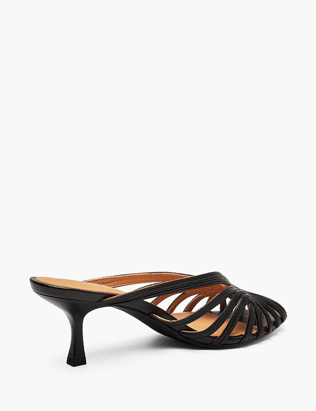 Черные женские мюли MASCOTTE 233-6103014-3501M | ракурс 3