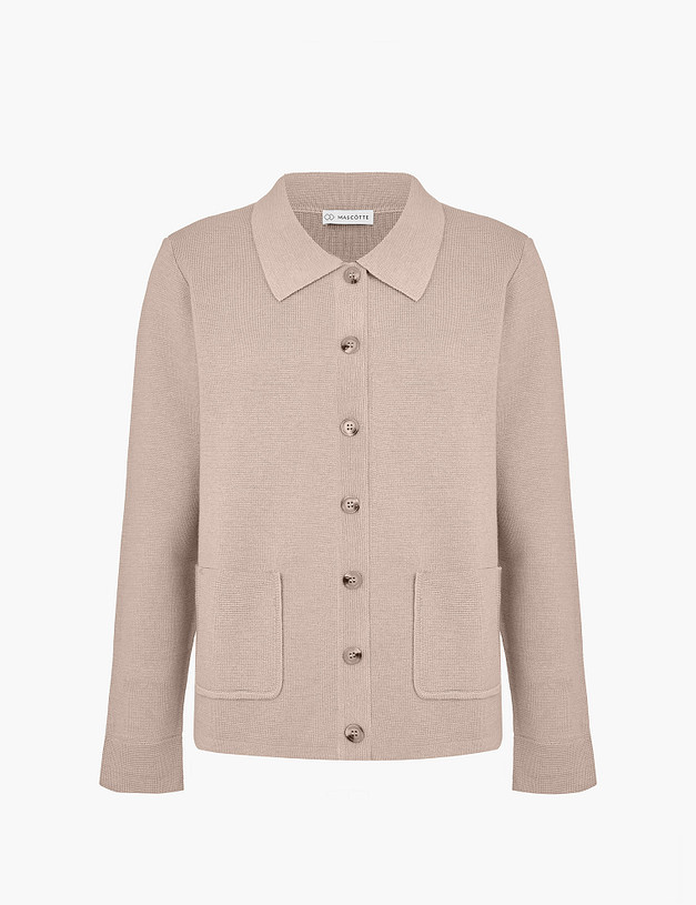 Бежевый женский кардиган MASCOTTE 852-4231-7501 | ракурс 7