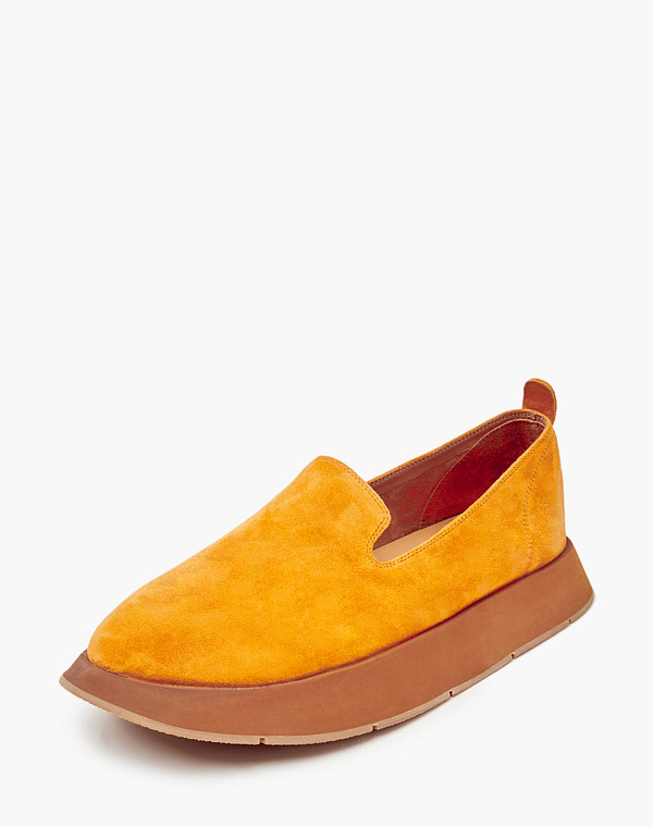 172-3201315-4641M Туфли женские велюр/текстиль-нат.кожа оранж, Mascotte