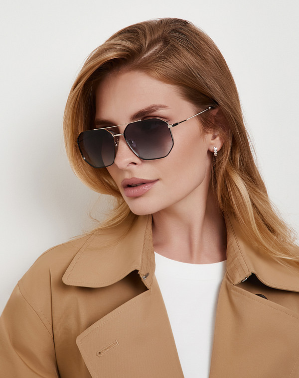 793-5202-7703 Очки женские и.мат. серо-син, Mascotte