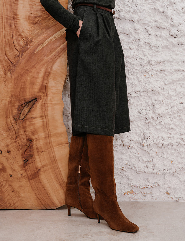 Коричневые женские сапоги MASCOTTE 126-424021-0609 | ракурс 2