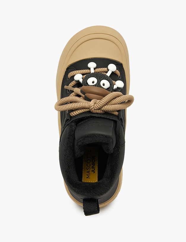 Черные детские кеды MASCOTTE 234-523821-0602 | ракурс 5