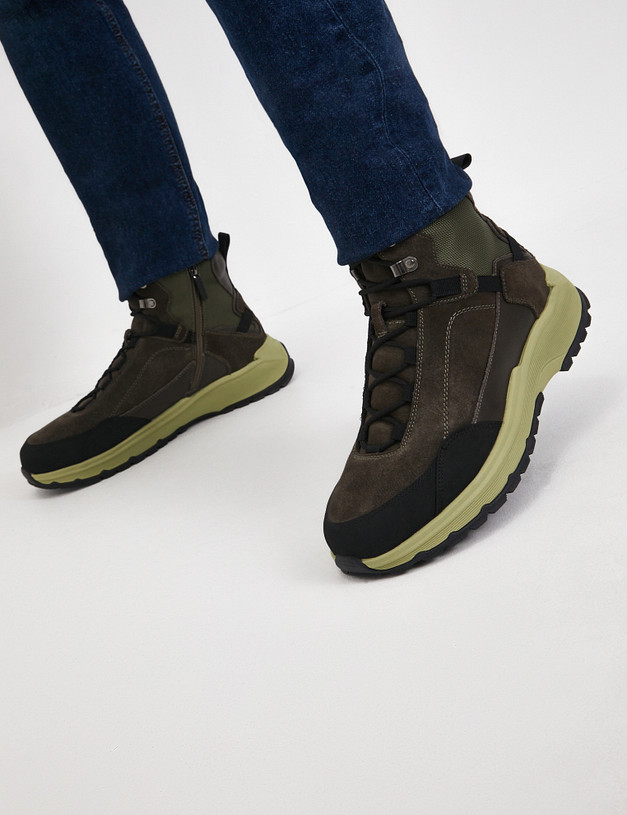 Оливковые мужские зимние хайкеры MASCOTTE 22-4232132-2227M | ракурс 2