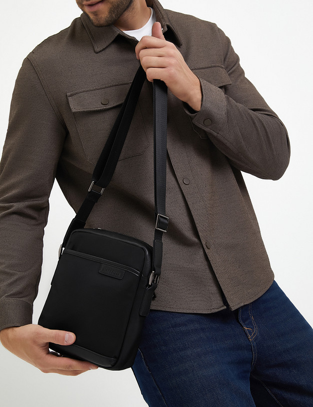 Черная мужская сумка MASCOTTE 604-3225-202 | ракурс 1 Черная мужская сумка MASCOTTE 604-3225-202 | ракурс 1