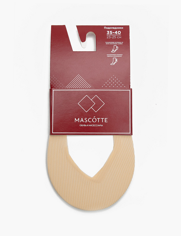 Бежевые женские подследники MASCOTTE 999-4111-7308 | ракурс 1 Бежевые женские подследники MASCOTTE 999-4111-7308 | ракурс 1