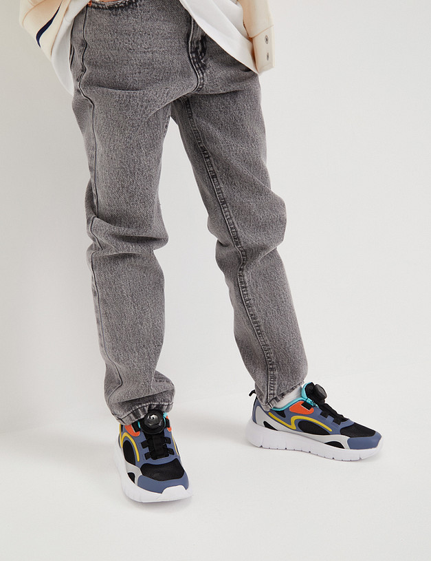 Черно-синие детские кроссовки MASCOTTE 189-413321-0202 | ракурс 2 Черно-синие детские кроссовки MASCOTTE 189-413321-0202 | ракурс 2