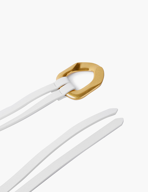 Белый женский ремень MASCOTTE 703-2103-601 | ракурс 1