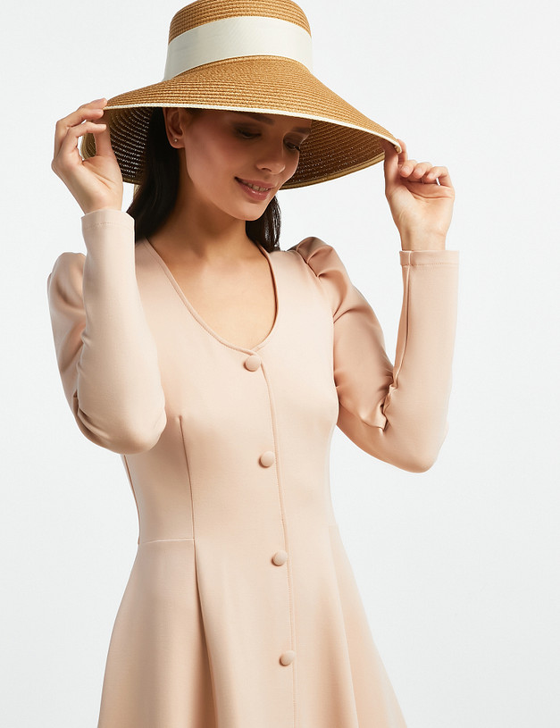 Коричневая женская шляпа MASCOTTE 756-2104-1009 | ракурс 1