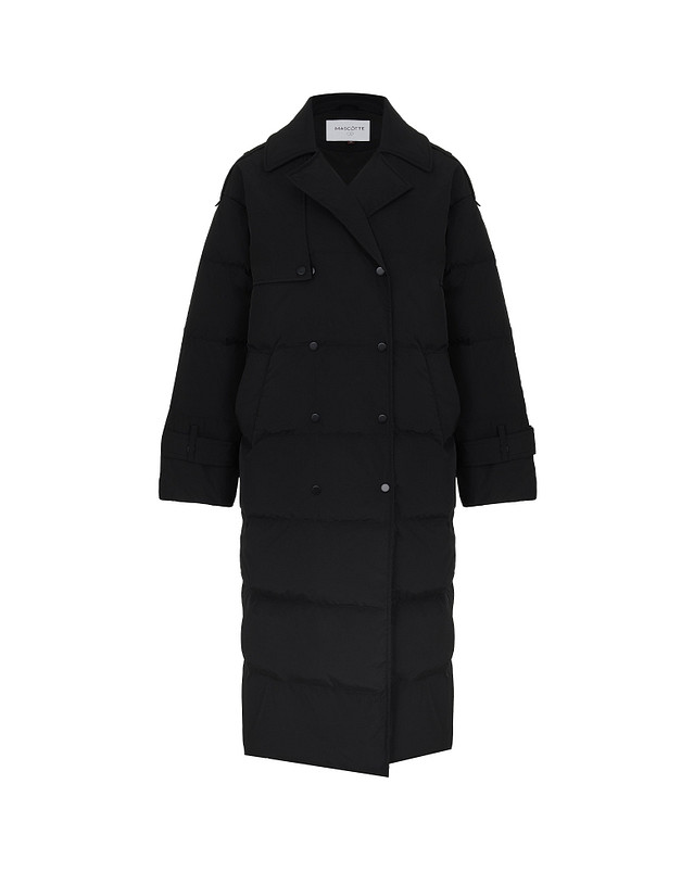 Черное женское пальто MASCOTTE 852-5223-2402 | ракурс 7