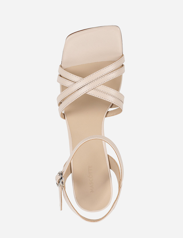 Бежевые женские босоножки MASCOTTE 09-1101413-3529M | ракурс 5 Бежевые женские босоножки MASCOTTE 09-1101413-3529M | ракурс 5