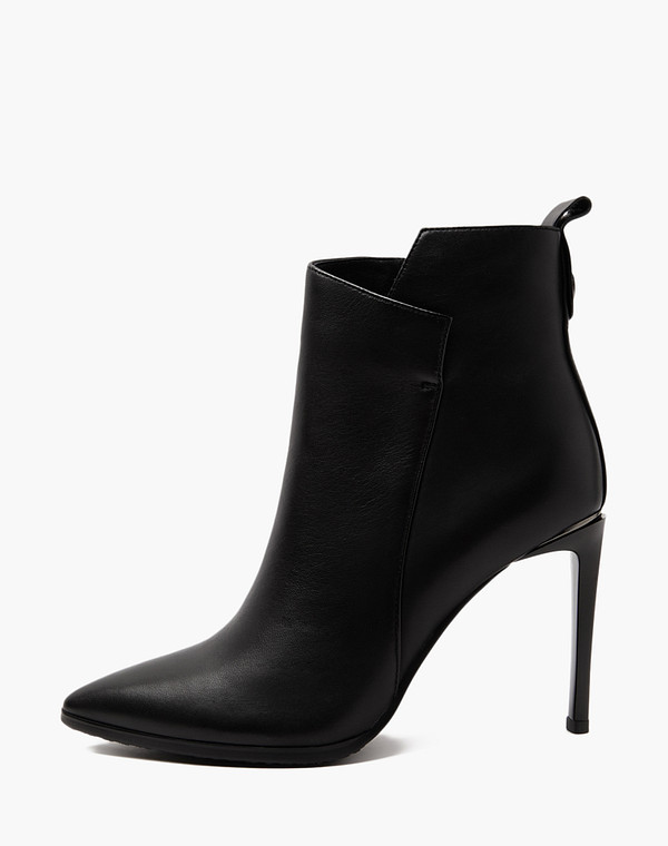 100-210327-0502 Ботинки женские нат.кожа/ворсин-нат.кожа черн, Mascotte